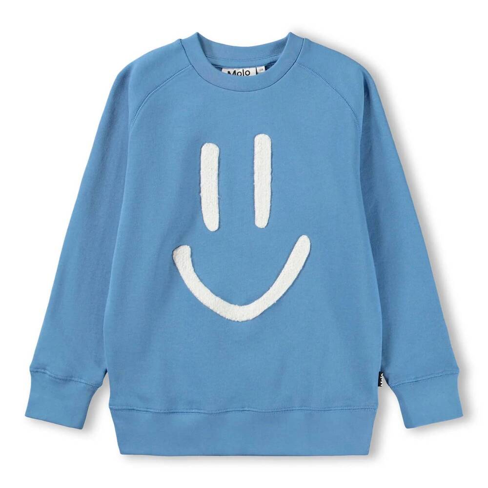 NEW MOLO boys mike sweatshirt in blue tide
